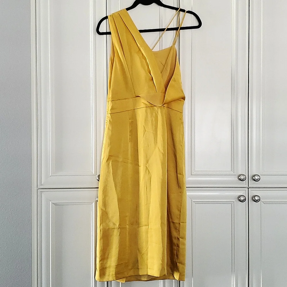 NWT REISS | Sara Satin Cocktail Dress - Picture 8 of 8